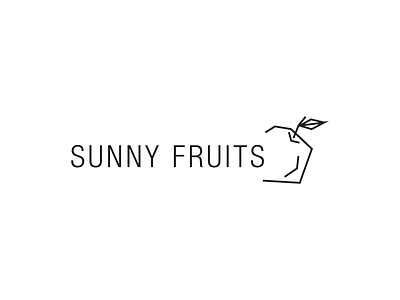 Sunny Fruits branding dried fruits food logo logotype