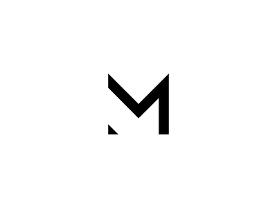 M branding design design studio designer lettermark logo logotype mashinyan minimalist logo negative space