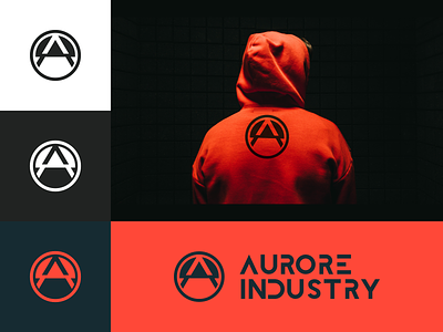 Aurore Industry Logo design fashion fashion brand logo logo design minimal simple streetwear streetwear logo