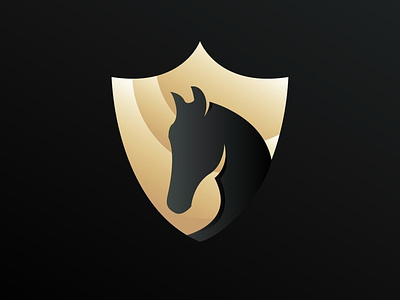 Animal Shield Logo Concept animal design horse illustration logo logo design logo designer modern shield simple vector
