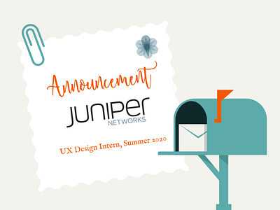 Incoming UX Design Summer Intern at Juniper Networks @design @internship illustration