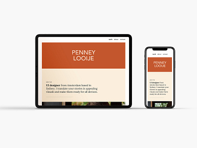 Web design for Penney Looije