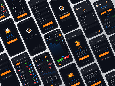 Trading Application app crypto cryptocurrency dark mode dark ui graphic stock market trade trading transition ui uidesign uiux