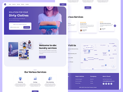Laundry Landing Page