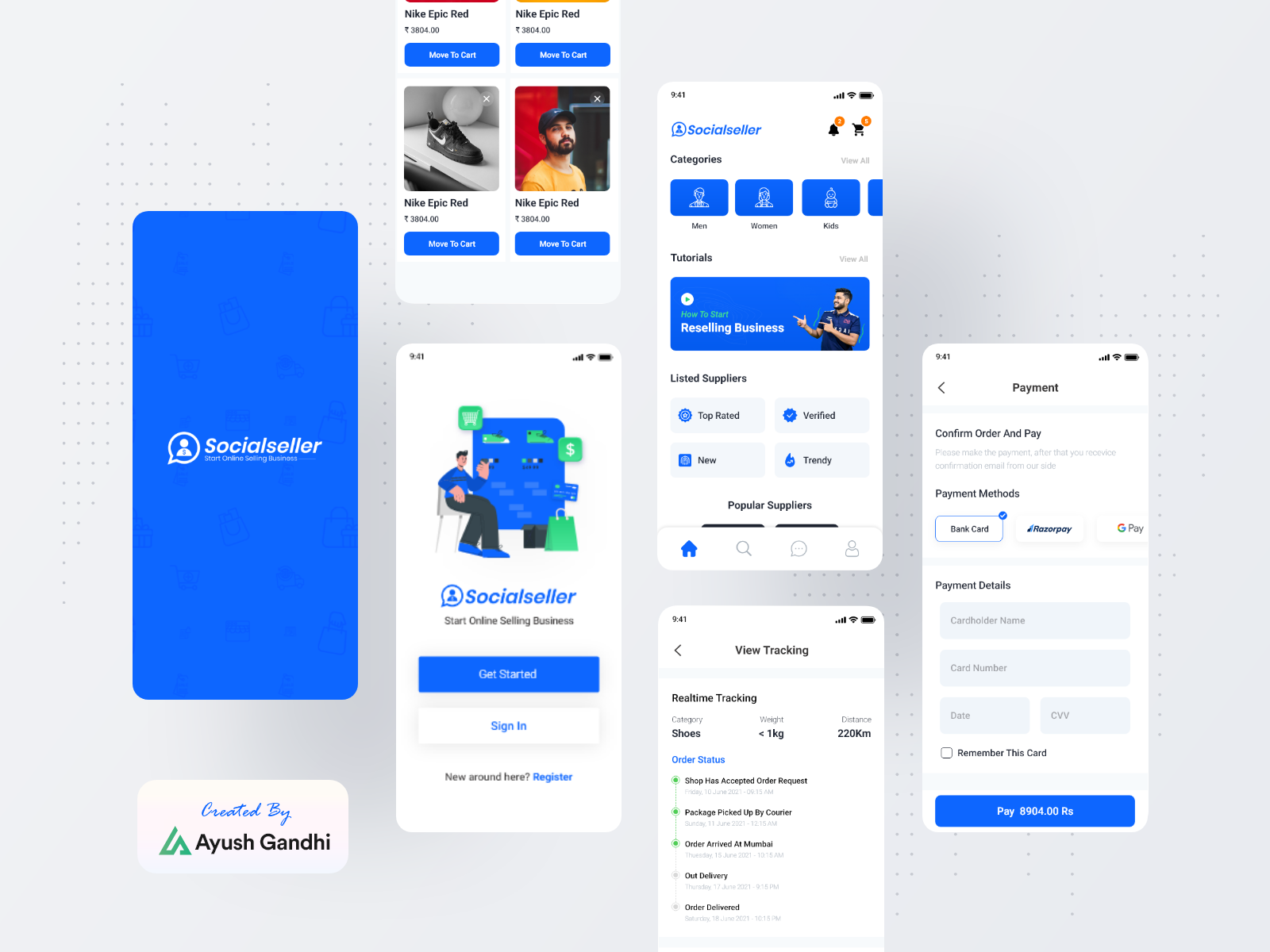 Reselling E-commerce Platform - Social Seller by Ayush Gandhi on Dribbble