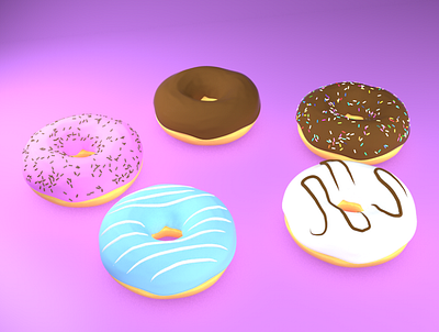 3D Donuts 3d c4d donuts