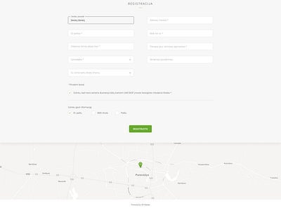 Registration page, registration form branding reg registration form registration page ui ux