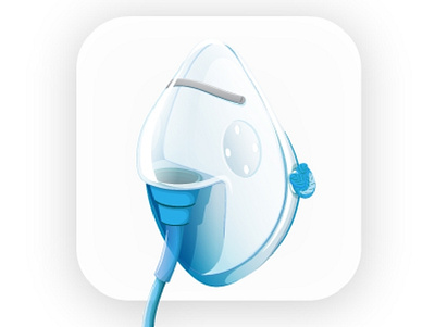 oxygen mask 3d design illustration