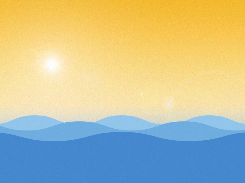 Ocean Sun by Zach Hubbard on Dribbble