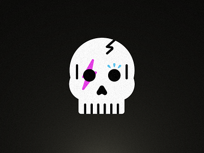 Skull black rocker skull super simple