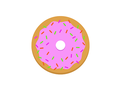 Donut icon donut pink refreshment snack sweet