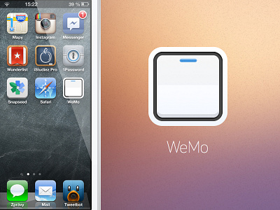 WeMo App icon redesign (FF) app bohemian for fun icon iphone sketch wemo