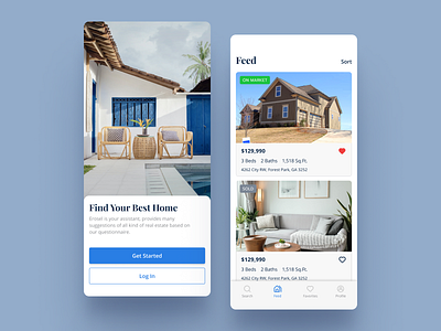 Erosel - Real Estate App app design ui ux