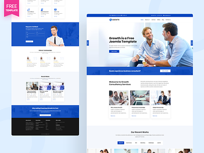 Growth Free Consulting Business Joomla Template By Joomlabuff On Dribbble