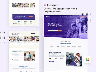 Elearner - The Best Education Joomla template with LMS