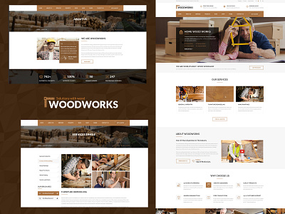 Woodworks Theme architechture design ecommerce envatomarket handyman joomla joomla template plumber renovation ui web webdesign woodworking woodworks