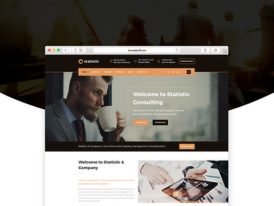 Statistic - Business Consulting Joomla Theme agency business ecommerce envatomarket finance finance business joomla joomla template joomlabuff service startup branding ui webdesign