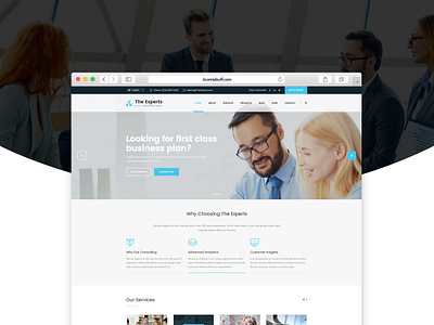 The Experts - Business Consulting Joomla Theme business consultant consulting creative design ecommerce envatomarket finance business joomla joomla template joomlabuff responsive design uidesign uxdesign web webdesign