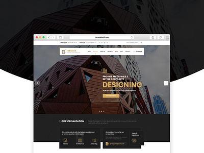 Bruges - Architecture & Interior Design Joomla Template architecture interior design joomla joomlabuff webdesign