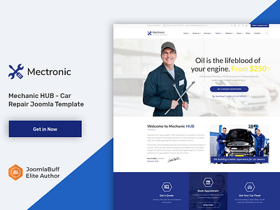 Mechanic HUB - Car Repair Joomla Template