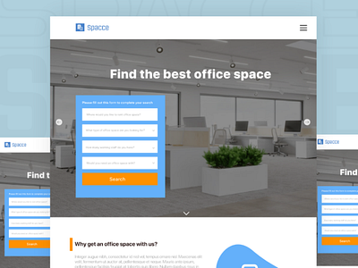 Office space freelancer office search ui ui design uiux web design website