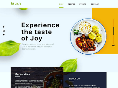 Homepage UI Design adobe xd creative ui user interface web design website