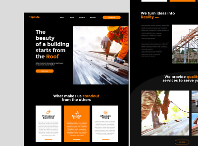 TopRuf Web Design creative figma freelance designer freelancer landing page ui uiux user interface web design website