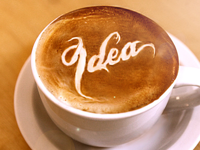 A Warm Cup of Coff— er, Idea coffee cup fireworks goodness idea illustrator photorealism photorealistic photoshop yummy