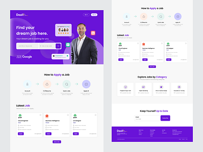 Job Portal Web UI Redesign - Deall by Sejutacita