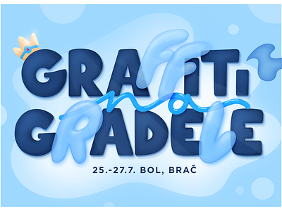 GNG 19 visual identity blue brush bubble character design graffiti illustration logo photoshop sea typography vector