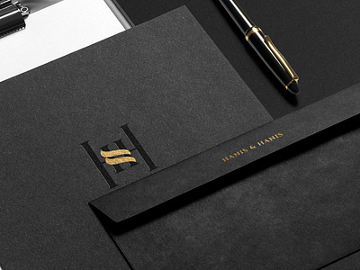 Hanis & Hanis Law Firm brand branding clean clean design dark logo minimalism