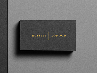 Russel London Fashion Branding branding elegantlogo fashion logo