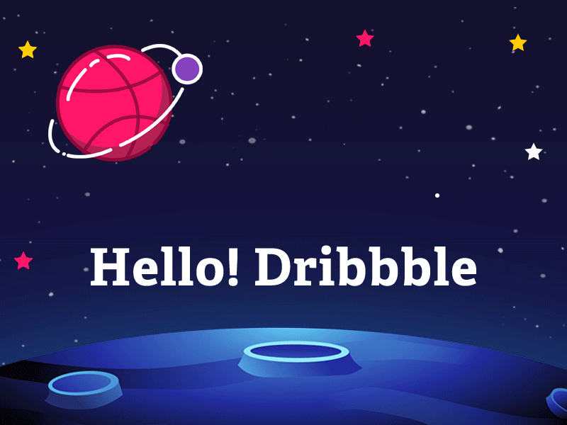 Hello dribbble 插图 设计