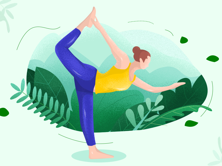 yoga by Daphne on Dribbble