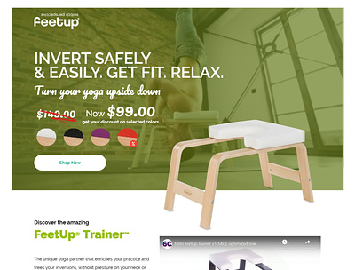 Landing Page for FeetUp digital marketing graphic design landing page landingpage ppc seo ui unbounce ux webdesign