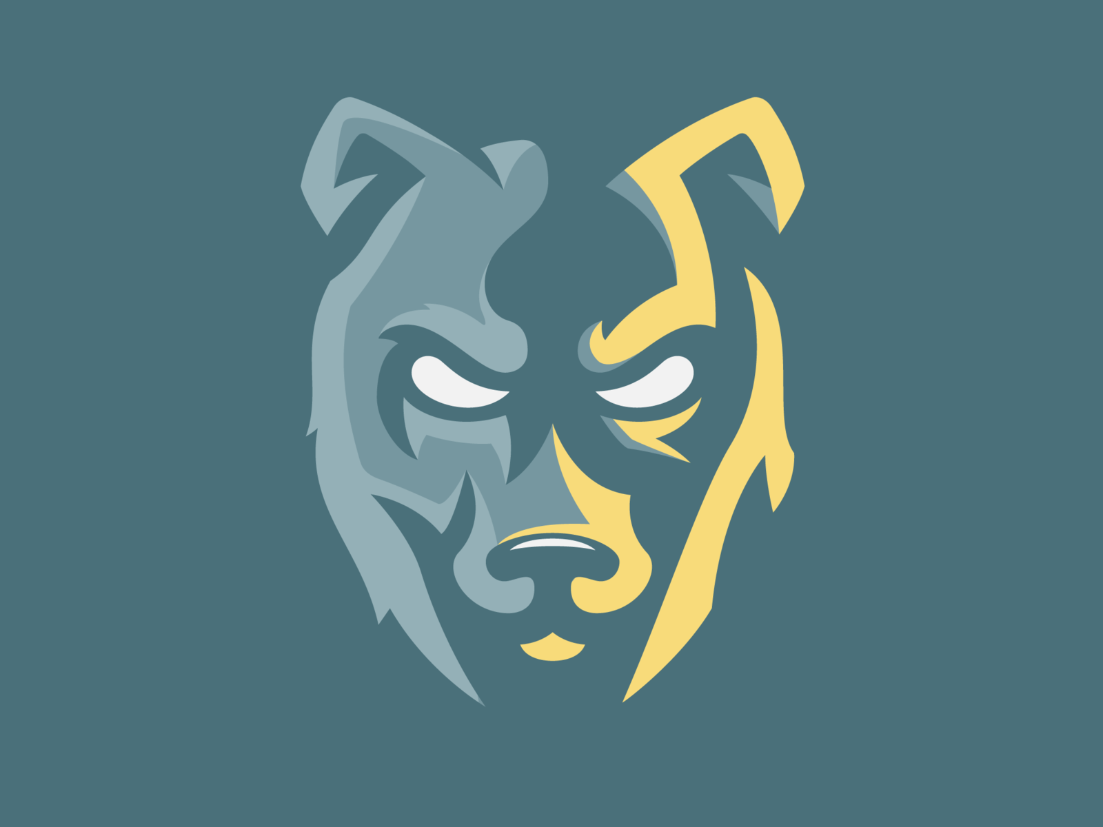 Mascot Wolf Logo Wallpaper