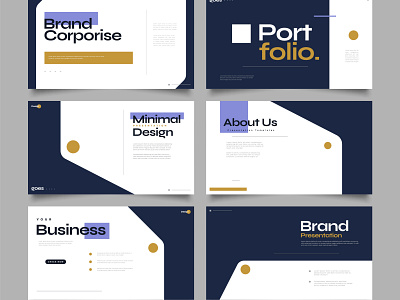 Simple & Elegant Presentation Template Design business corporate design layout minimal portfolio powerpoint presentation project report simple slide template