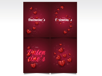 Valentine's Day Card or Poster Design