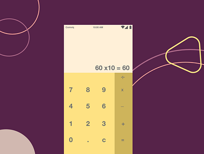 Calculator app branding design icon ui ux