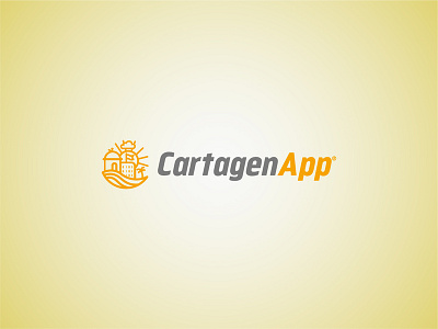 CartagenApp Logo logodesign mobile app mobile app design