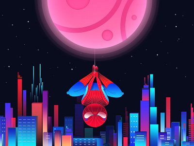 Hello Dribbble design illustration spider man