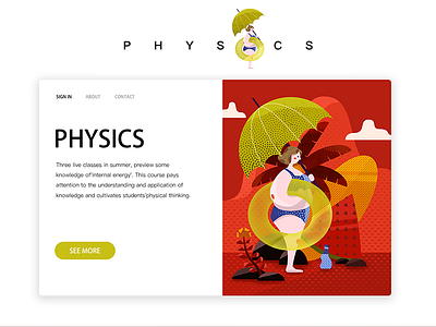 Specific heat capacity illustration ui webdesign