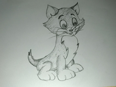 Cartoon Cat Drawing by MLSPcArt on Dribbble