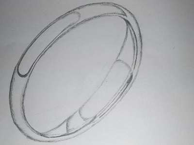 D Shape Ring Art 3d 3d art 3d artist area chart art art board circle d shape drawing hand crafted kids pencil art pencil drawing ring rings round shaddow shaded shape sketch drawing