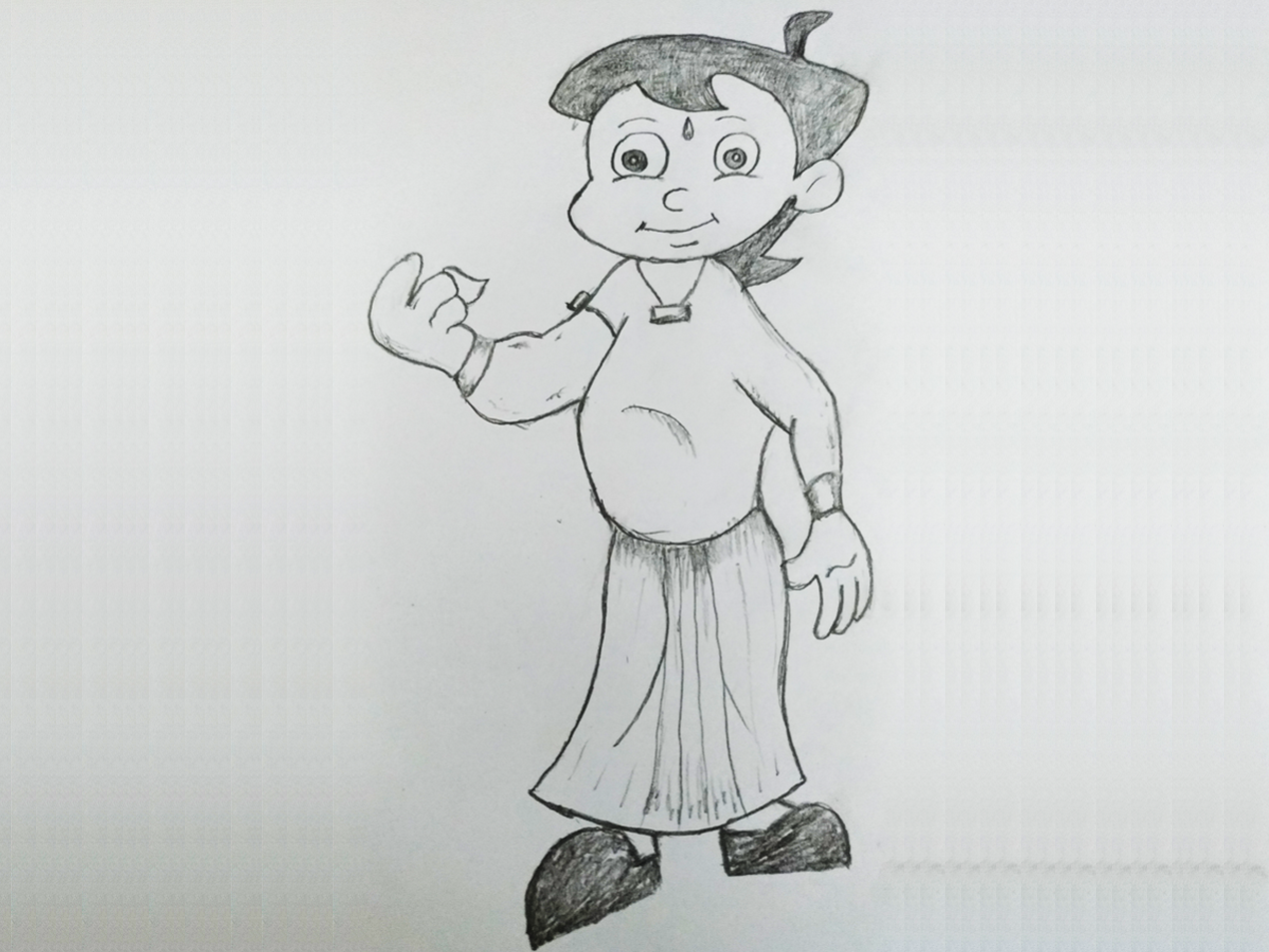 How to draw Chhota Bheem  Step by step Drawing tutorials