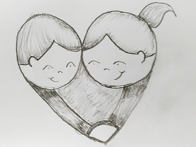 Love Couple Heart Art By Mlspcart On Dribbble