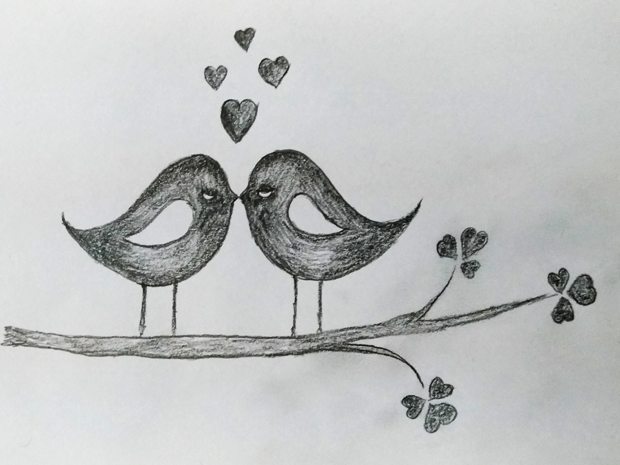 LOVE BIRDS Art by MLSPcArt on Dribbble