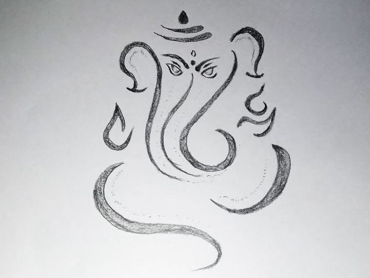Lord Ganesha illustration, Ganesha Drawing Deity Hinduism Art, ganesha,  fictional Character, religion, line Art png | PNGWing
