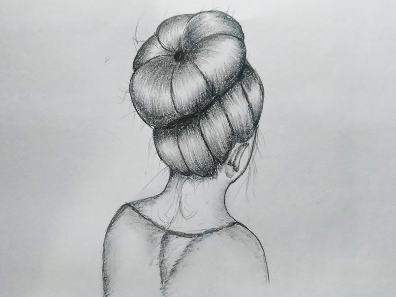 Messy Bun Hair Art By Mlspcart On Dribbble