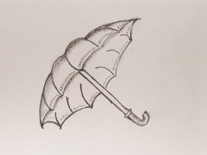 Umbrella Drawing | How To Draw An Umbrella | Umbrella | Smart Kids Art -  YouTube